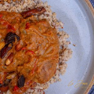 Frango Marroquino às Especiarias com Lentilhas ao Curry