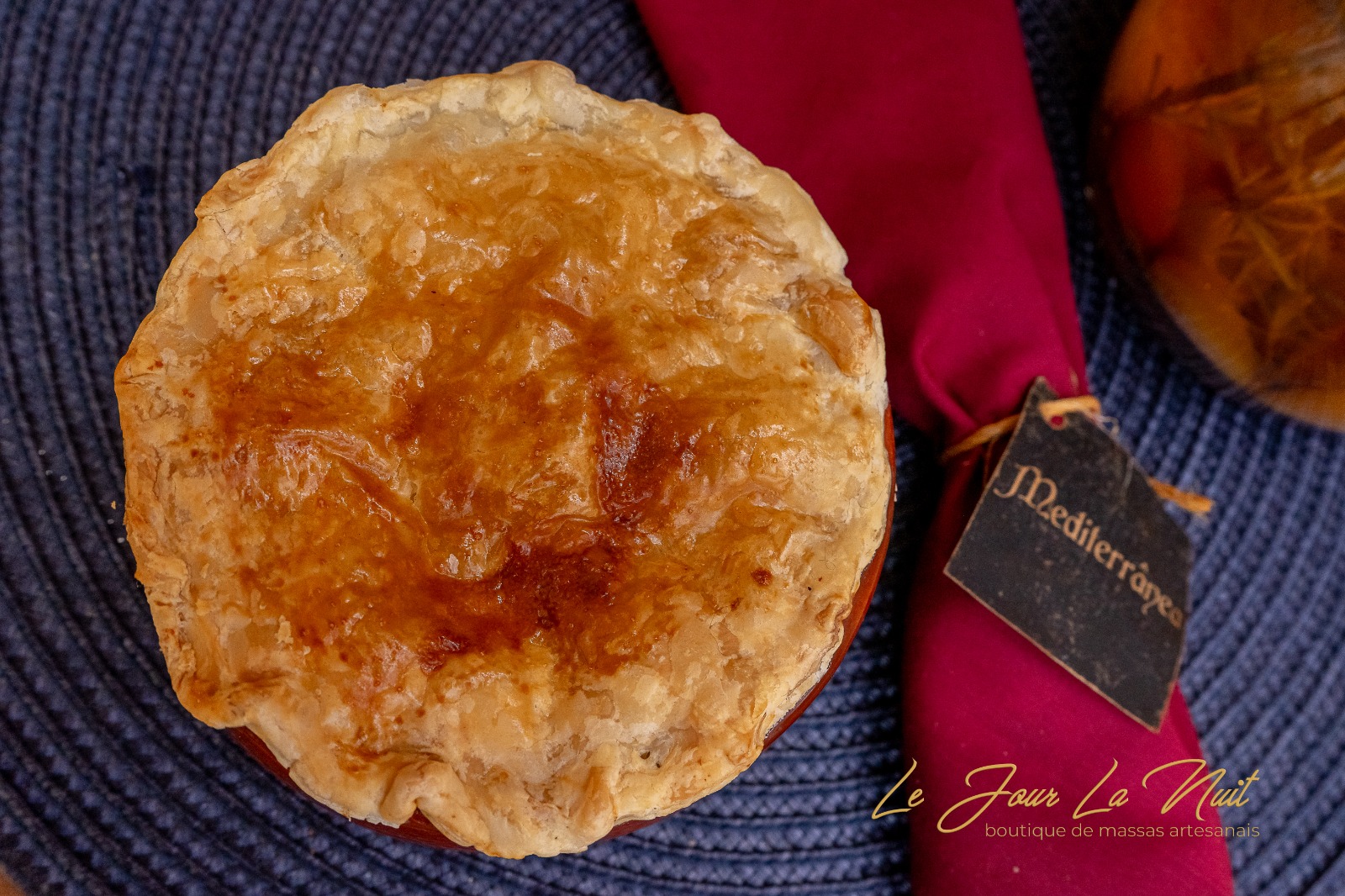 Pot Pie de Espinafre, Queijo Caprino Romano