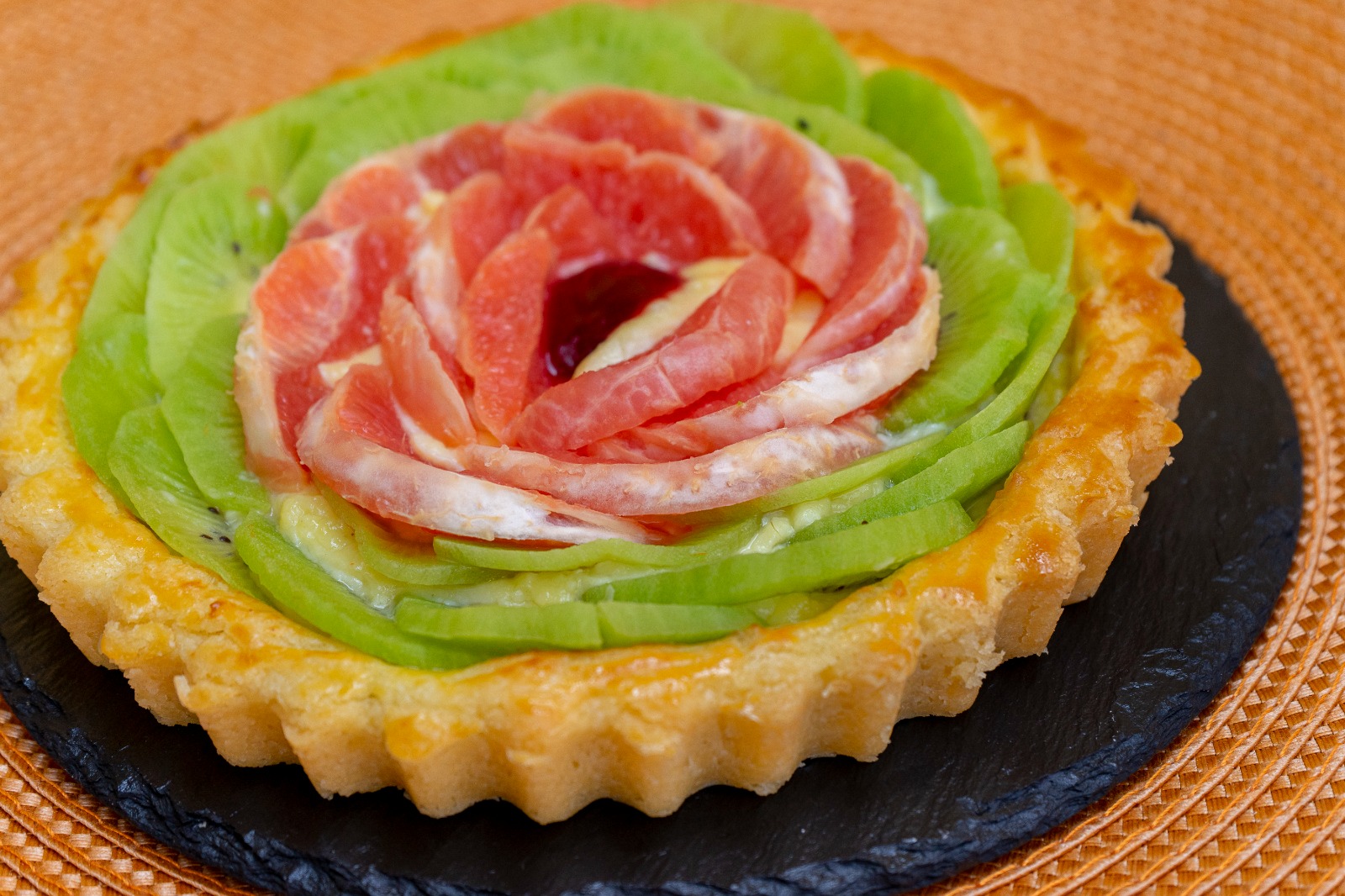 Tarte de Kiwi e Laranja